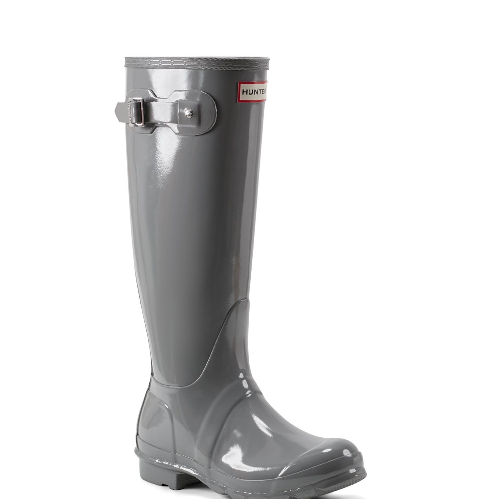 Hunter Gray Tall Rain Boots